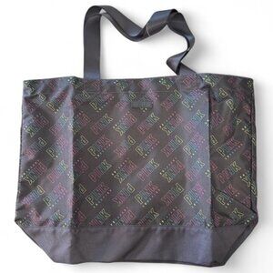 NWT Y2K Victoria's Secret PINK Tote Bag, Black/Neon Logos